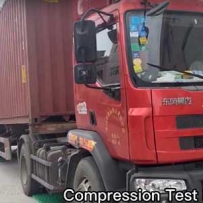 COMPRESSION TEST BY HEAVY TRUCK