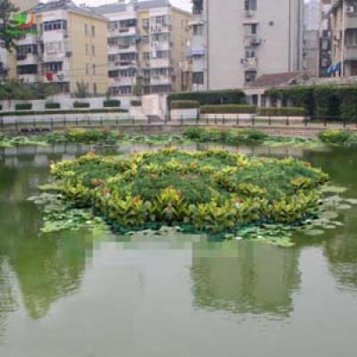 FLOATING FLOWER  POT FOR WASTE WATER PURIFYING,POND AND RIVER