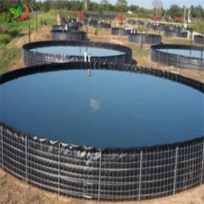 GEOMEMBRANE CIRULAR TANKS FOR AQUACULTURE