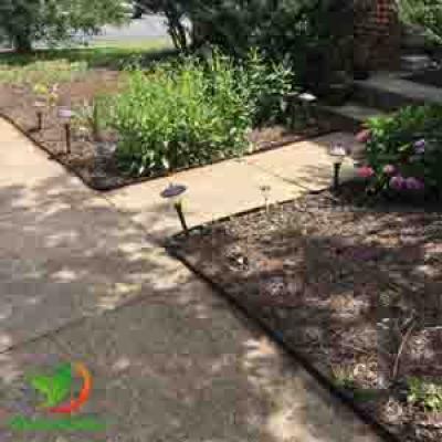 1.97'' 3.94'' PLASTIC LAWN EDGING 90 DEGREE FOR GARDEN LANDSCAPING