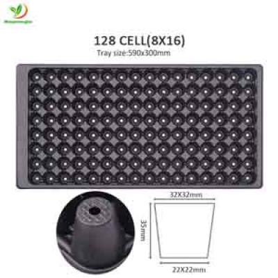 SEEDLING TRAY 128 HOLES PLASTIC ROUND FOR TOMATO ,FLOWER ,VEGETABLE NURSERY